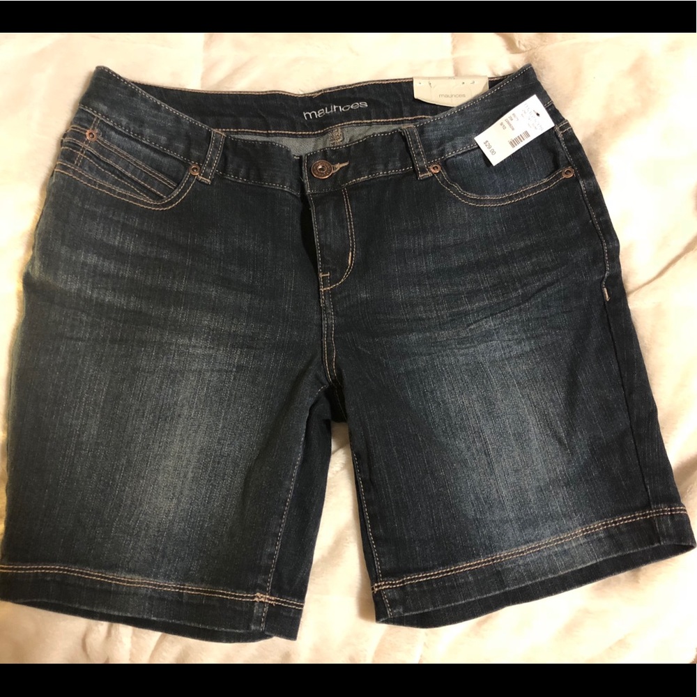 Shorts Bermuda Style Length Jean Shorts